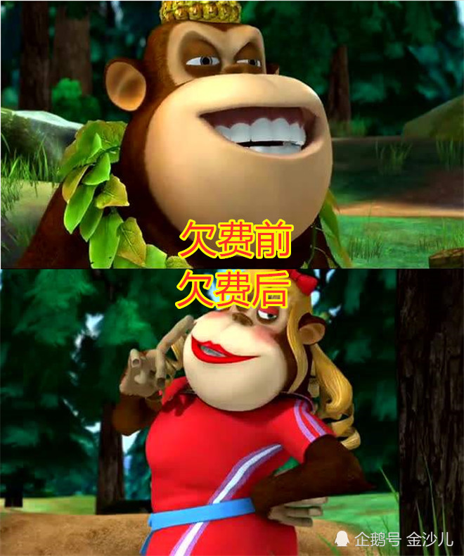 熊出没:欠费前vs后,光头强奇葩,赵琳浮夸,看到熊二笑出猪叫
