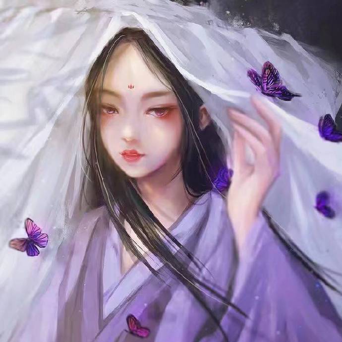 唯美古风少女头像:朝暮与年岁并往,然后一同与你行至天光