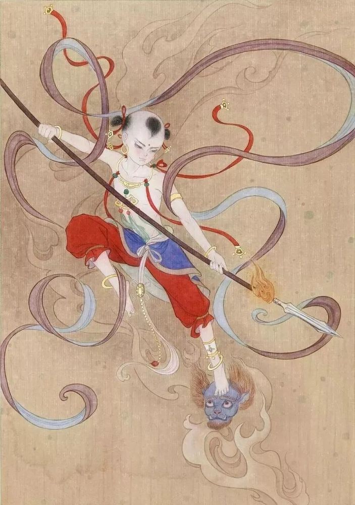 红孩儿工笔画- 善财童子是谁