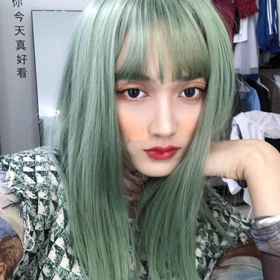 薄荷绿神仙发色超级显白春夏款