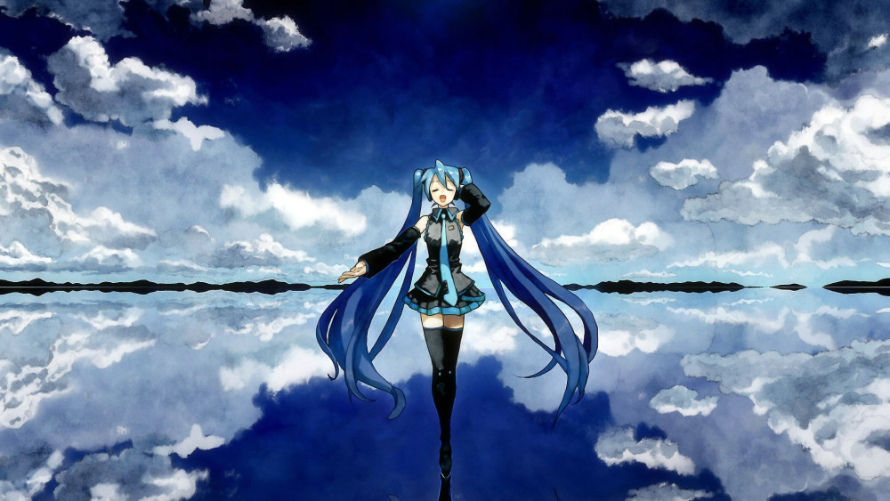 初音未来演唱会没去看?没事放张壁纸在电脑上,天天看公主大人