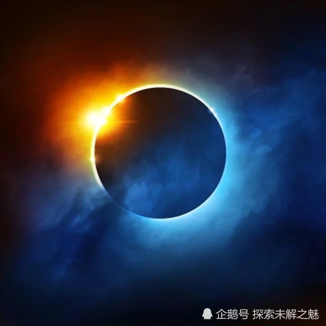 2019年日食:日食是由月球遮住太阳造成的.