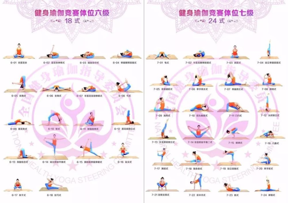 健身瑜伽体位图3-9级