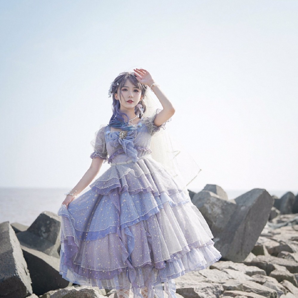 lolita小裙子之"深海少女",这样的仙女裙子不心动吗?