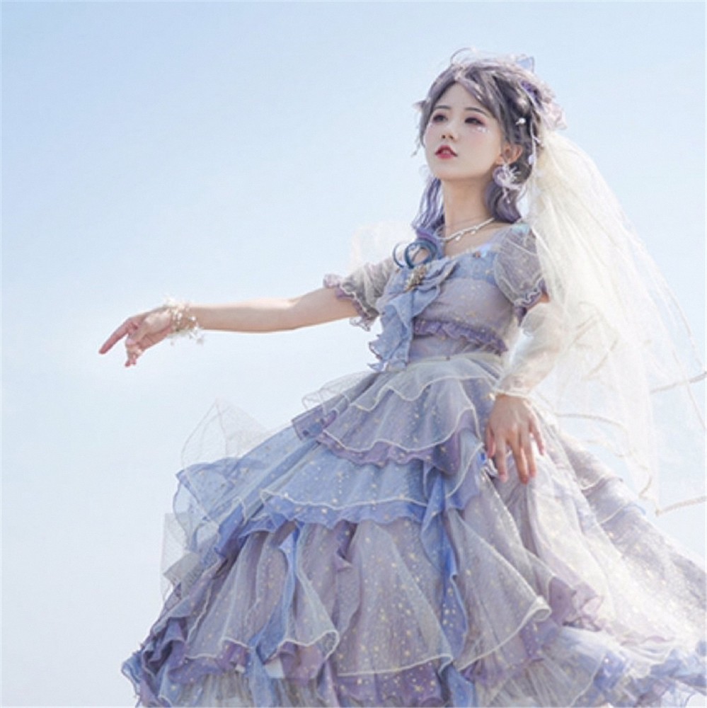 lolita小裙子之"深海少女",这样的仙女裙子不心动吗?