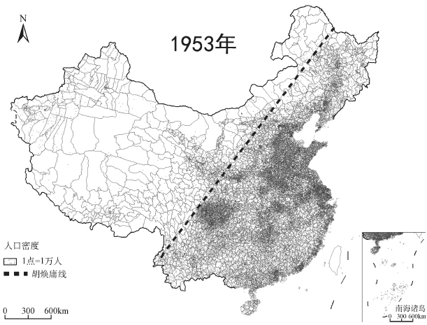中国人口分布线_中国人口分布地图