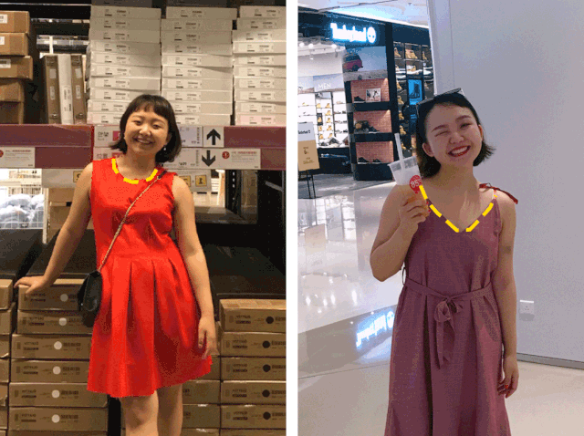 辣木洋子的微胖穿搭真让人感动!连衣裙也能穿的苗条感