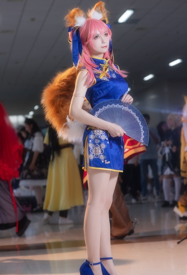 旗袍玉藻前cosplay,漫展的巅峰之作,网友:女神!