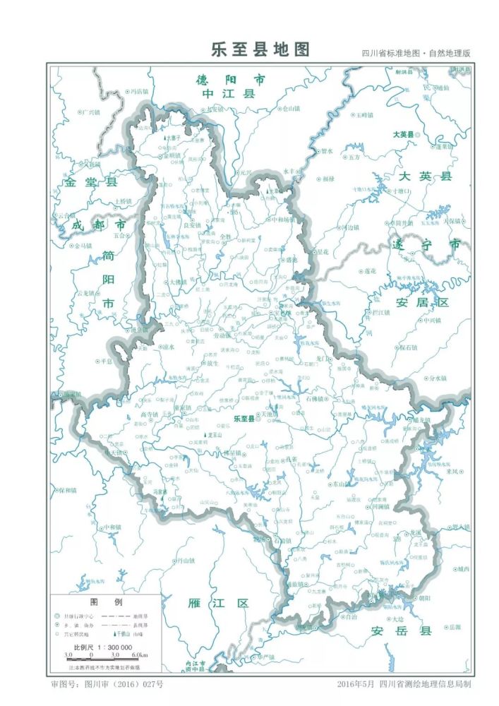 4万人(2018年),辖雁江区,安岳县,乐至县. 标准地图