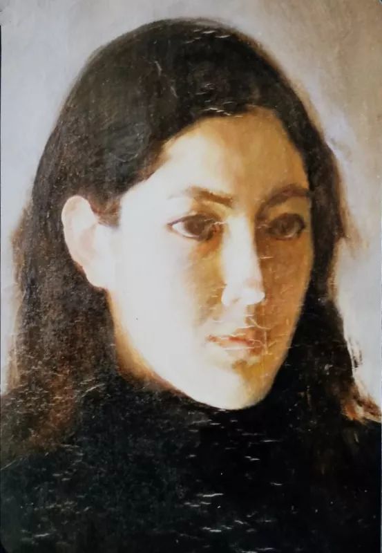 (局部)图片来自老照片翻录 1981年《绿苹果》 油画