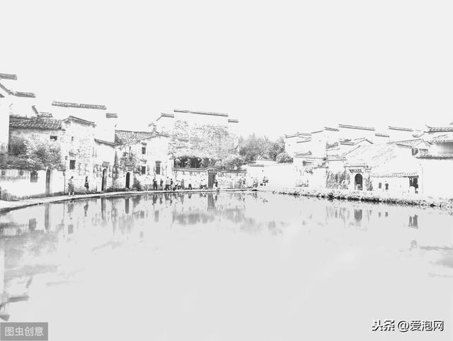 安徽宏村,一幅水墨山水画的写实版