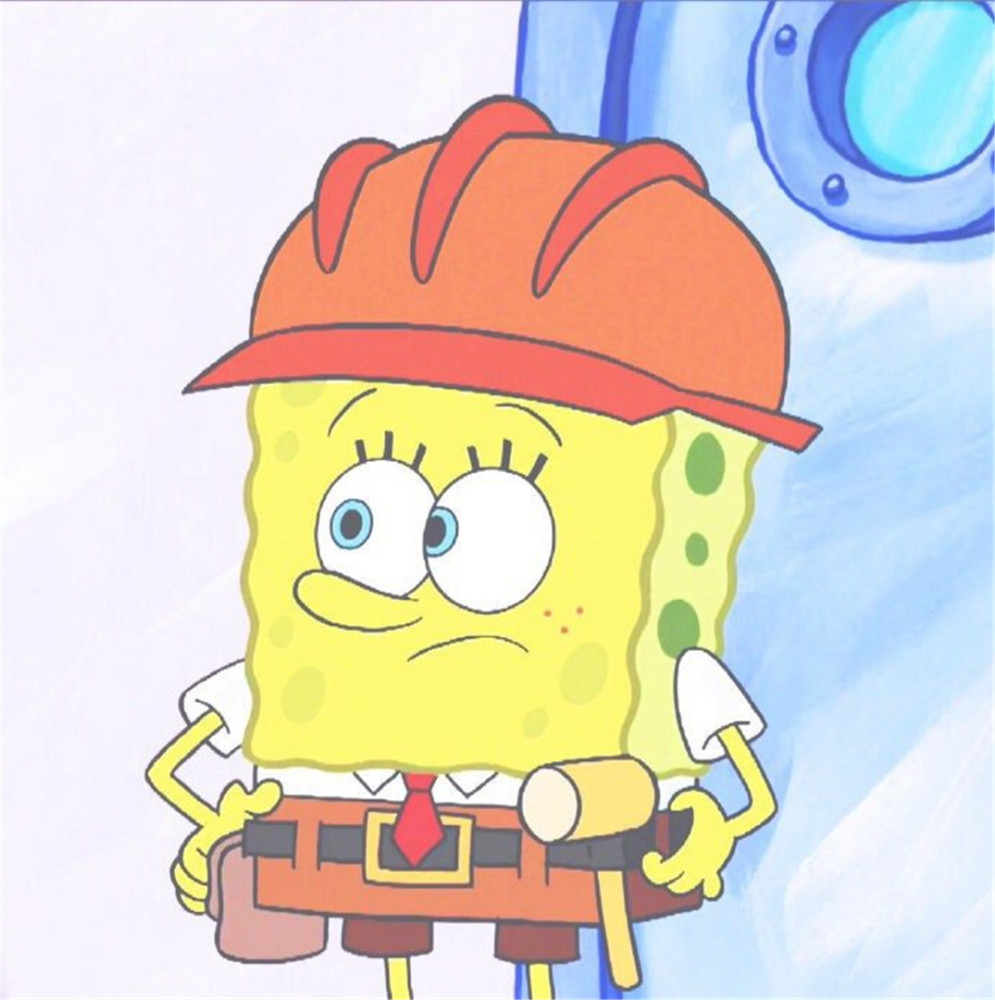 爆笑动漫《海绵宝宝》壁纸:图二眼冒爱心的蟹老板真可爱!