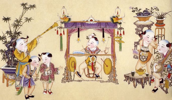 绵竹木版年画绘制技艺
