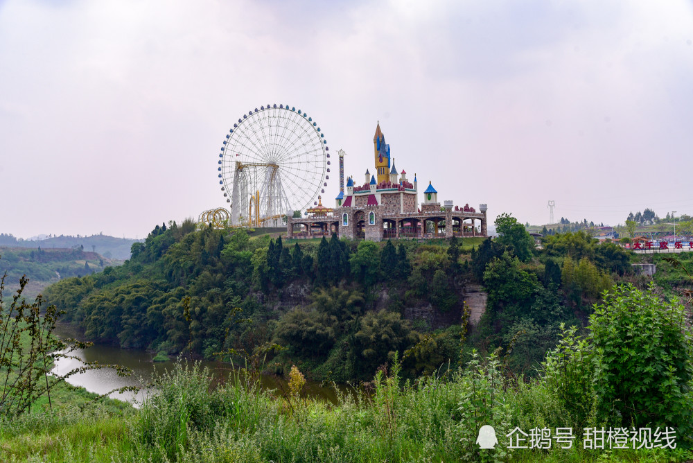 内江大千欢乐世界好风景,绿道可走到三元塔