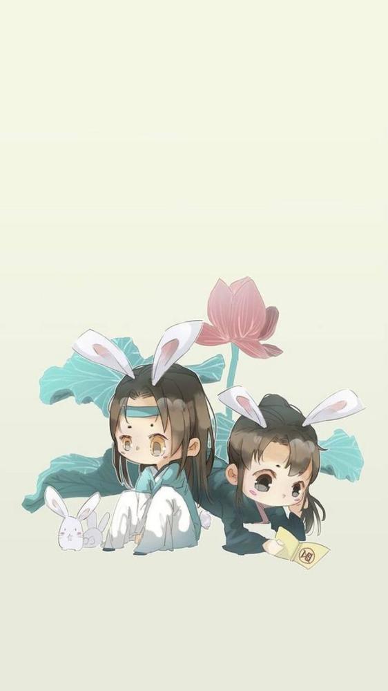 魔道祖师q版壁纸:忘羡萌翻了,天子笑蓝忘机一样不能少