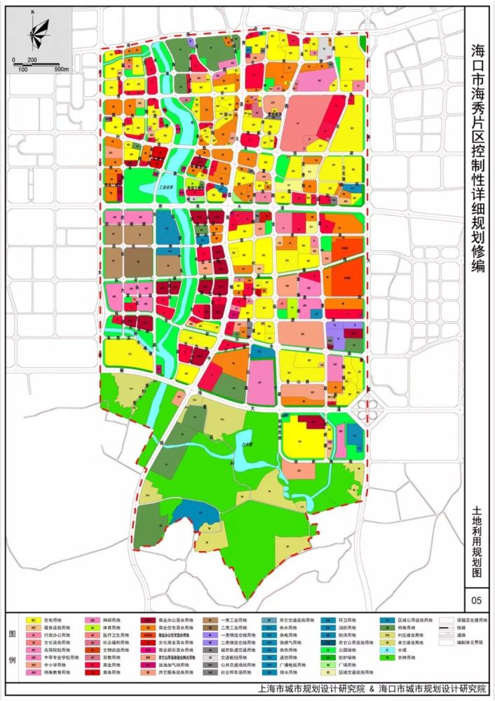 处口袋公园 海秀片区打造历史文化水廊 未来这座城 a 土地利用规划图