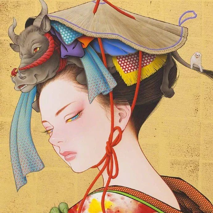 日本著名插画师一组画风华丽插画作品欣赏