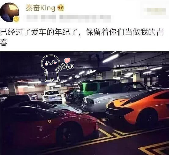 秦奋与美娜分手后,7辆座驾被扒出,有一辆王思聪都没见过?
