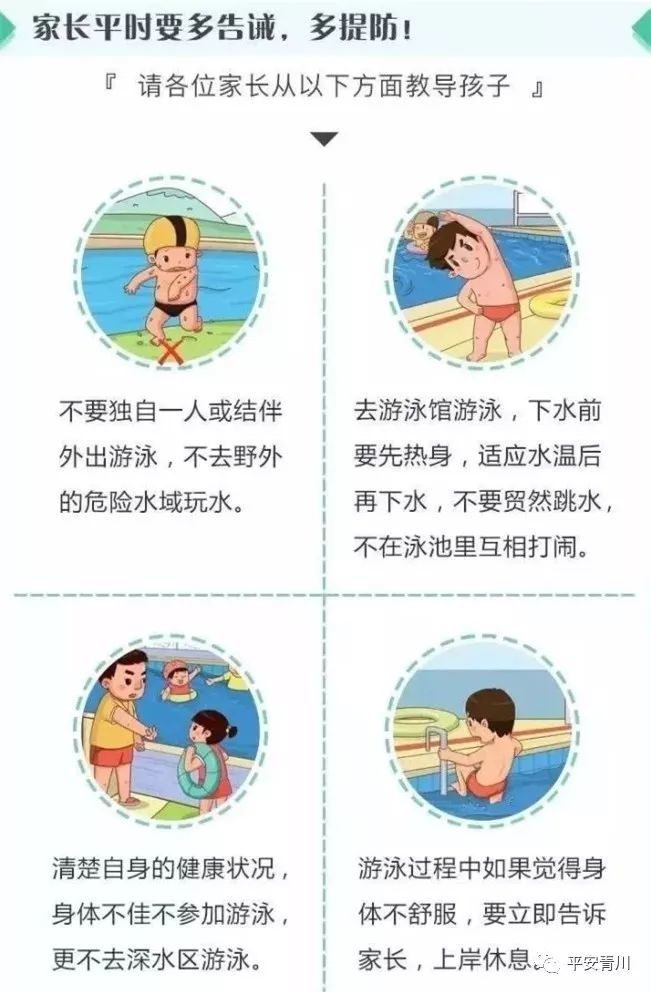 夏季儿童预防溺水安全知识