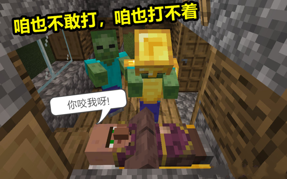 我的世界 村庄遇到的7件 奇葩 事 村民这样睡对脖子不好吧 看点快报