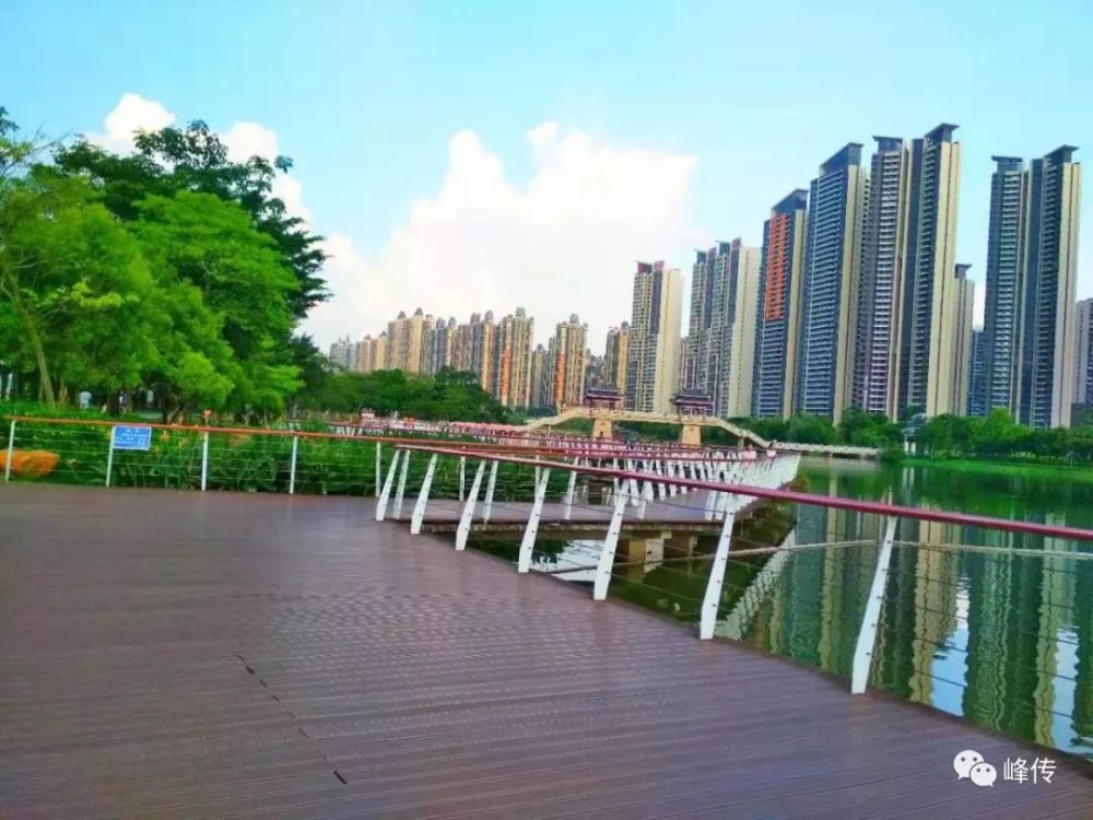 金山湖公园,长廊,惠州,廊道,公园