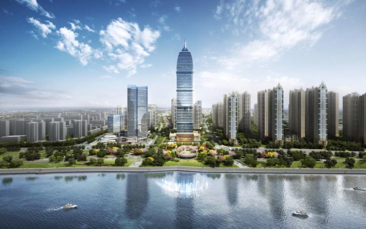 湖北一在建地标建筑,外形似针筒,却迟迟不动工疑遭烂尾