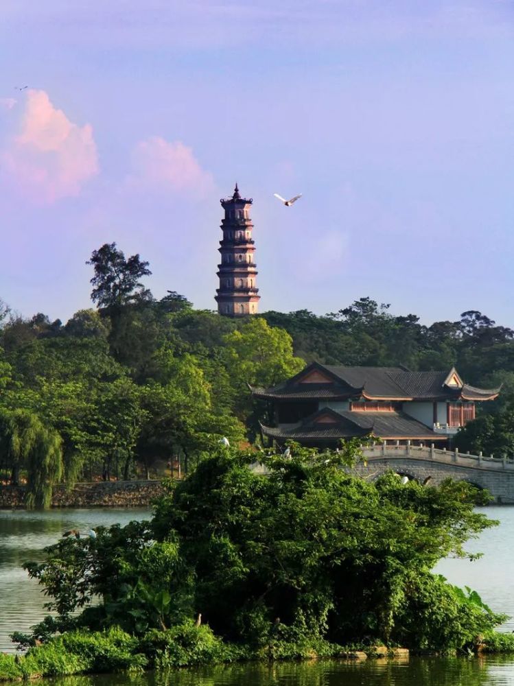古迹,泗洲塔,惠城区,文笔塔,西湖,惠州
