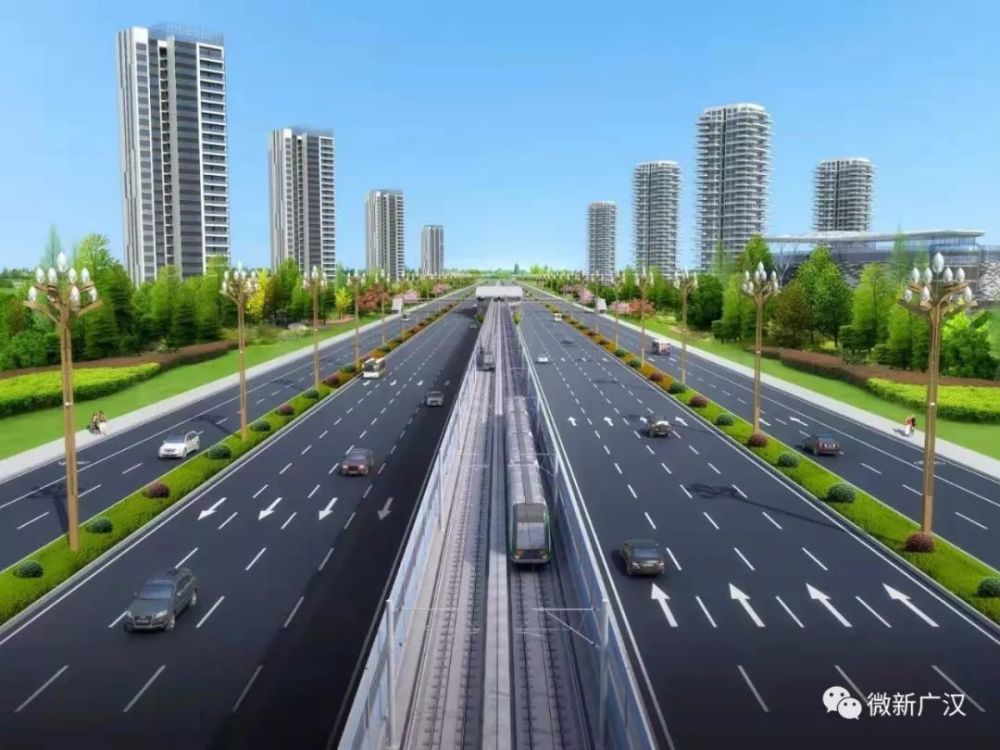 效果图) s11线是成都经广汉至德阳的市域铁路 规划沿天府大道北延线