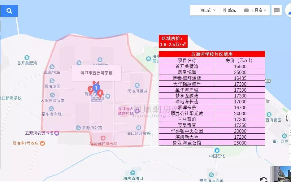 买学区房必看!2019海口中小学最新划片图解