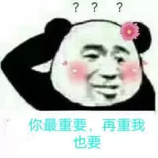 那么好,咱们用这个表情包吧,换一个角度去提醒她吧,你最重要,再重我也