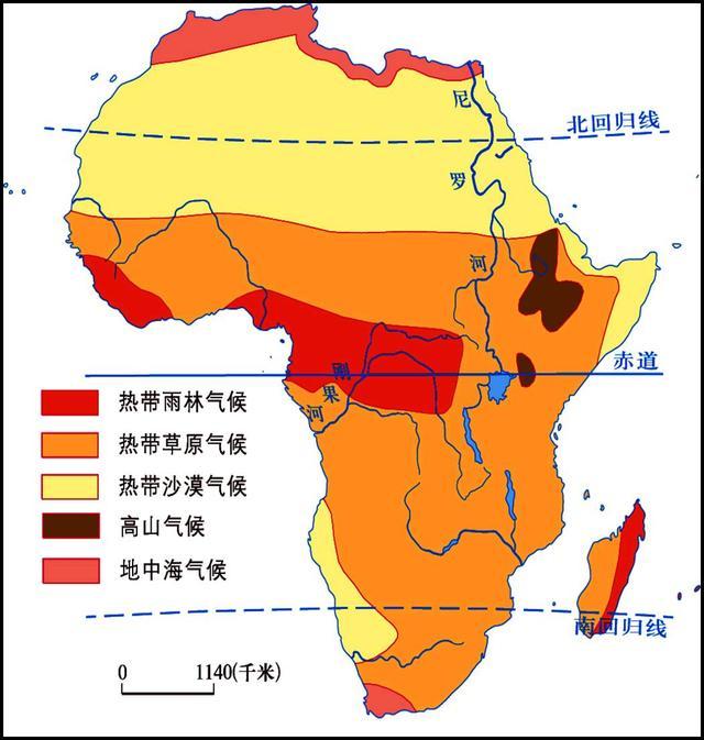 为什么地处非洲赤道附近的东非地区,气候类型却是热带