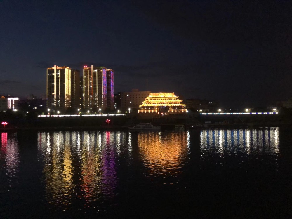 邵阳市宝庆府古城夜景美色