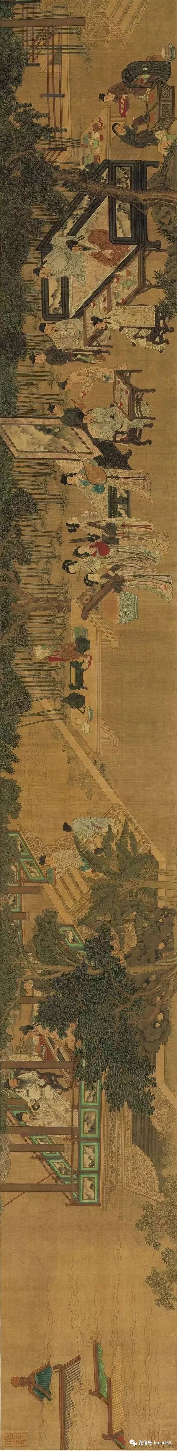 刘松年《十八学士图》,绢本设色,纵54厘米,横570厘米,台北故宫博物院