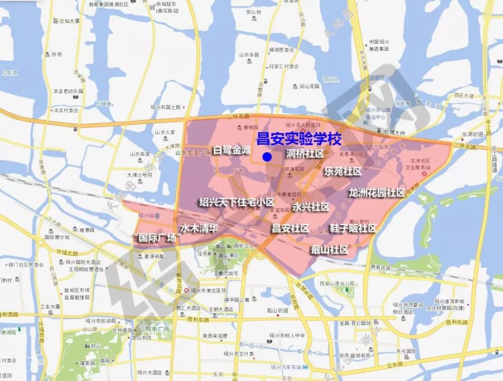 绍兴,越城区,北海街道