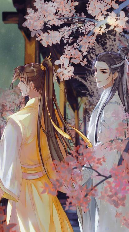 《魔道祖师》古风壁纸:图一的金凌喝醉了,蓝思追的眼神好有戏