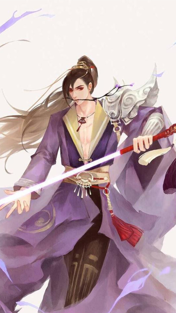 古风动漫美男子插画图片手机壁纸