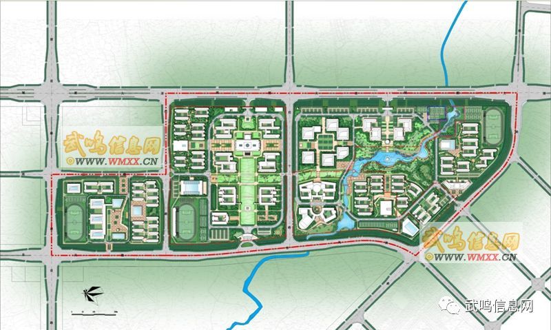 即将投用的南宁师范大学武鸣新校区日新月异