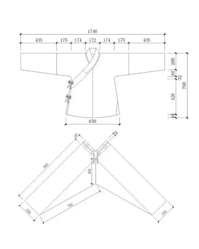 汉服的裁剪图 汉服之美