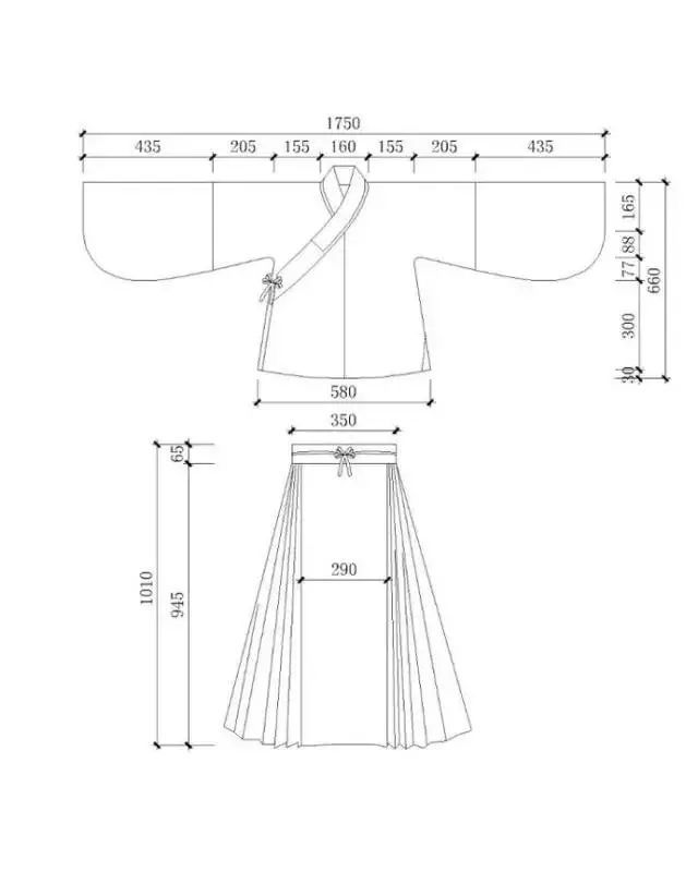 汉服的裁剪图 汉服之美