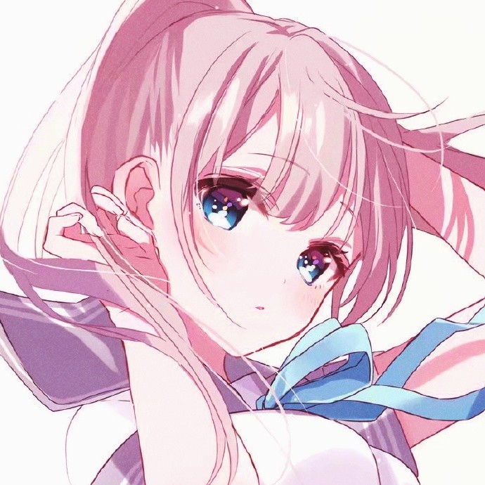 精选二次元少女头像:可爱萌系白发少女,清纯甜美的头像了解一下