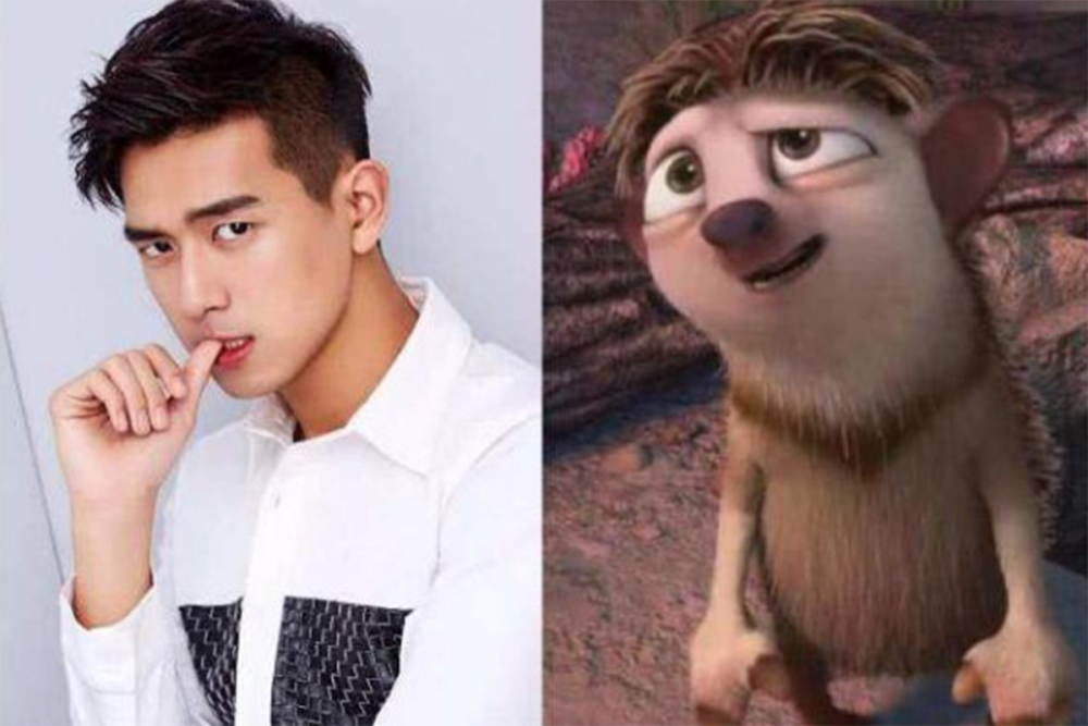 李现撞脸小鼹鼠,千玺撞脸妙蛙种子!