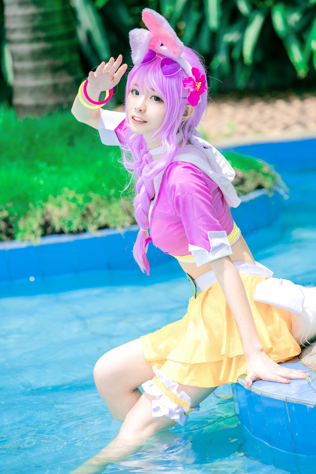 cos:王者荣耀,泳池边的公孙离