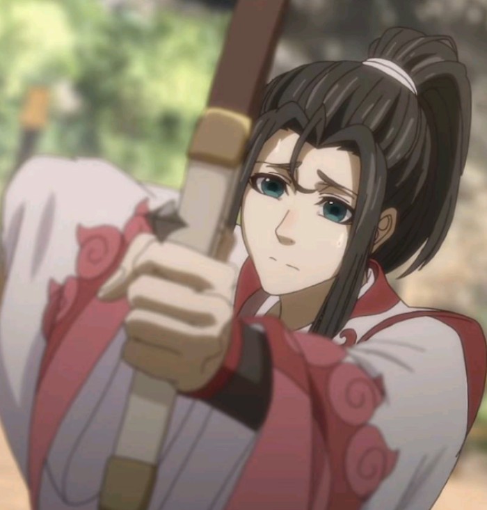 最近火了一组《魔道祖师》动漫头像,温琼林拉弓射箭,好帅!