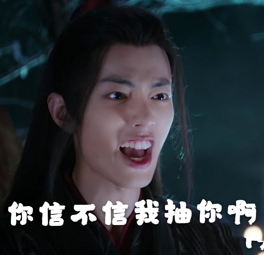 《陈情令》表情包上线了,图三皮皮羡在线玩水还踢人