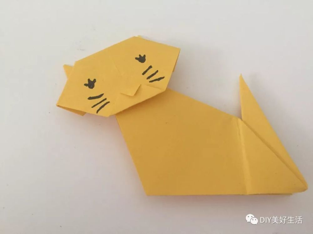 折纸,猫咪,小猫折纸,创意育儿折纸,益智开发大脑