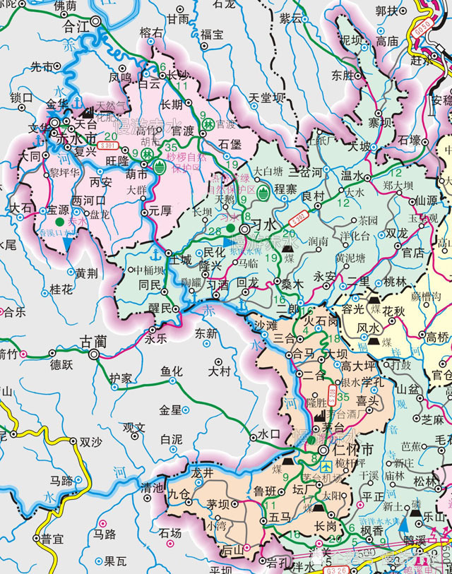 贵州遵义市下辖的赤水仁怀习水三县市建立的历史与纠葛的故事