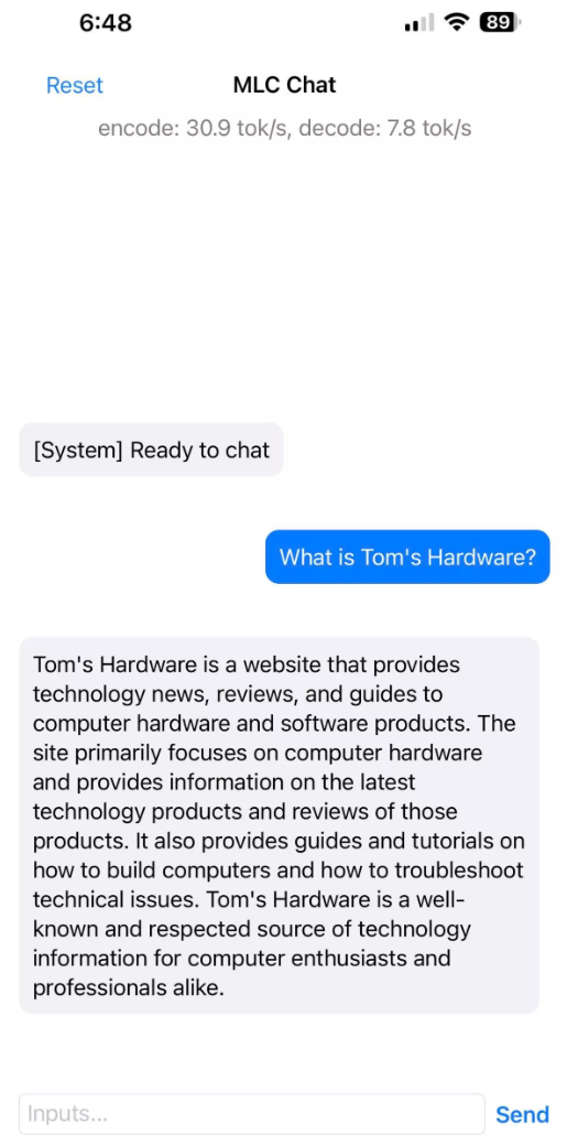 开源 ai 聊天机器人 mlc llm 发布,完全本地运行无需联网
