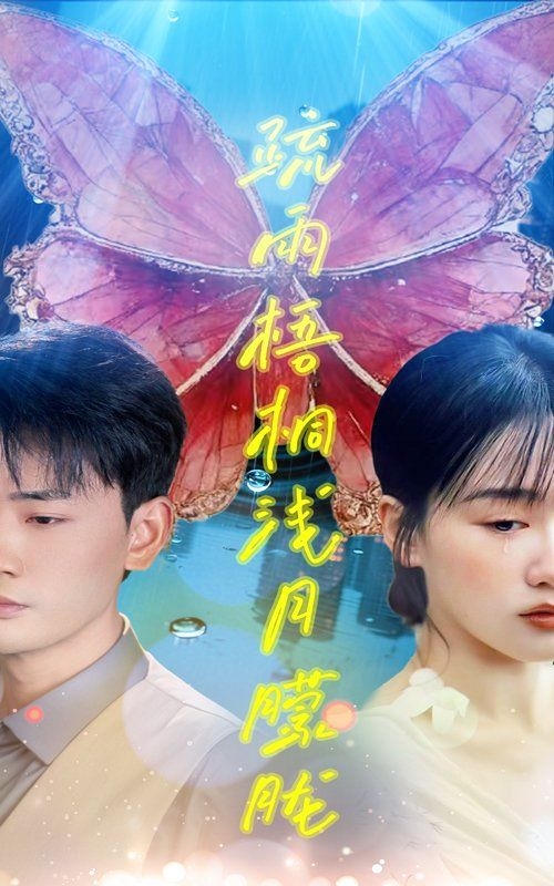 疏雨梧桐浅月朦胧