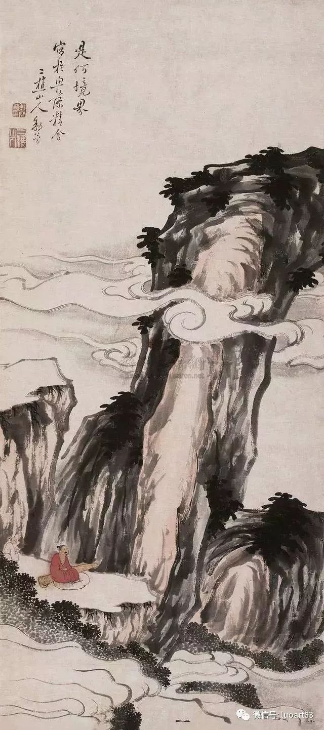 清代画家黎简山水画作品,真美