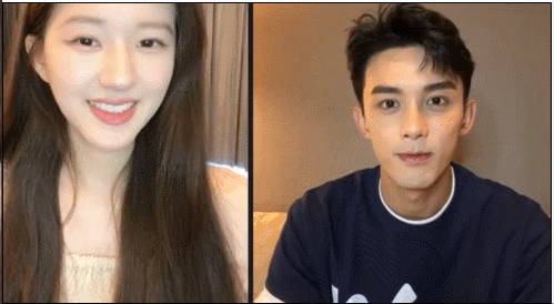 但是赵露思玩心兴起,装自己卡住了逗吴磊.